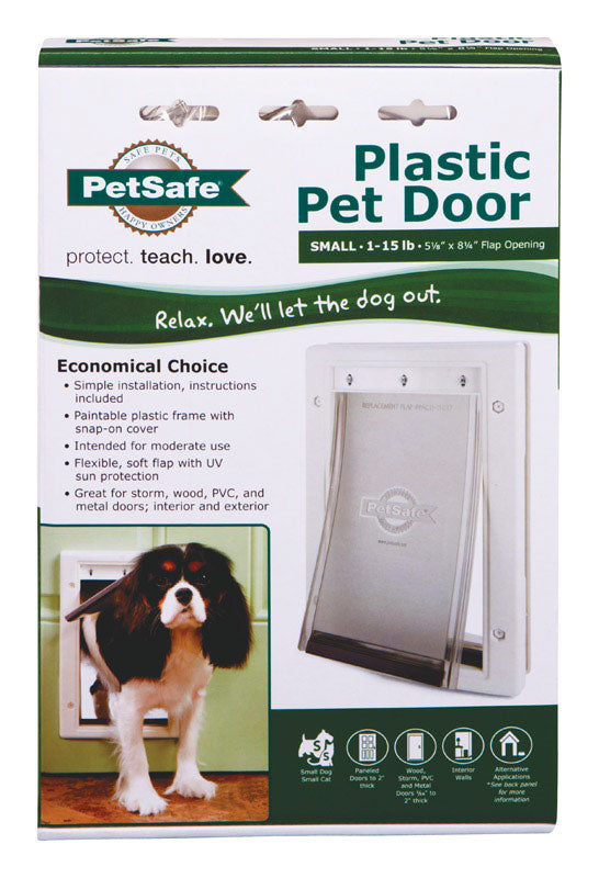 PetSafe 11 in. H X 7.5 in. W Small Plastic Pet Door