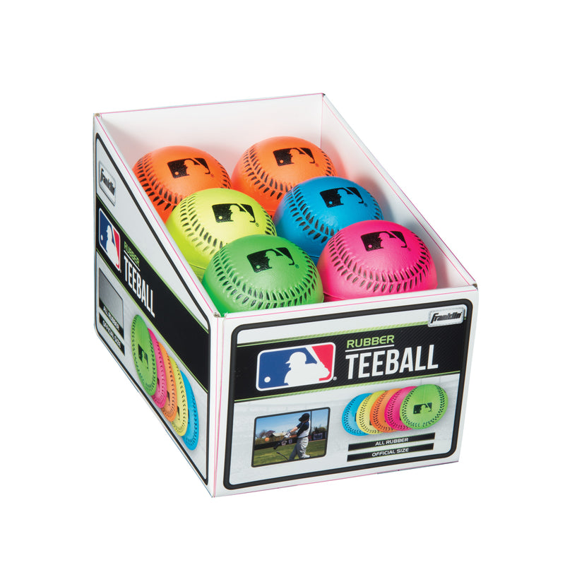 Franklin Pro Brite Assorted Neon Rubber T-Ball 9 in.