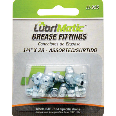 LubriMatic 45 degree/90 degree Grease Fittings 8 pk