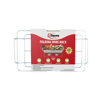Sterno Silver Wire Chafing Dish Rack 1.50 in. H X 12.13 in. W X 22.75 in. L