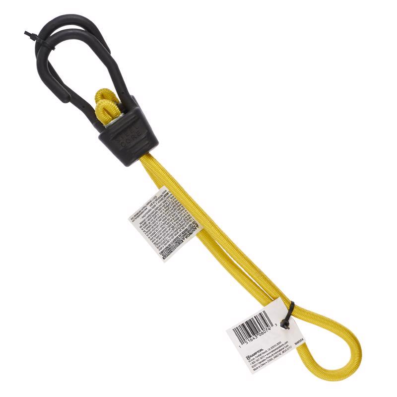 Keeper Yellow Bungee Cord 24 in. L X 0.374 in.