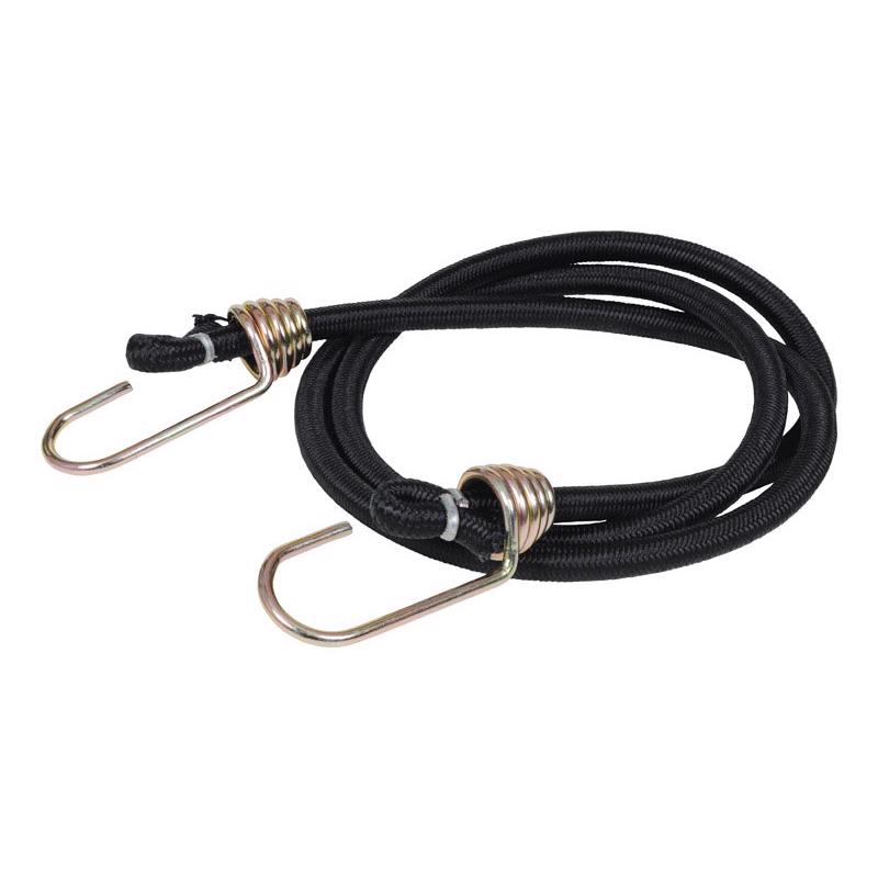 Keeper Black Bungee Cord 48 in. L X 0.374 in.