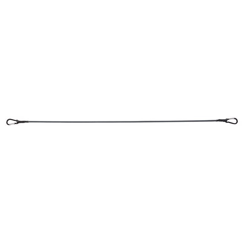 Keeper Gray Carabiner Style Bungee Cord 48 in. L X 0.315 in. 2 pk
