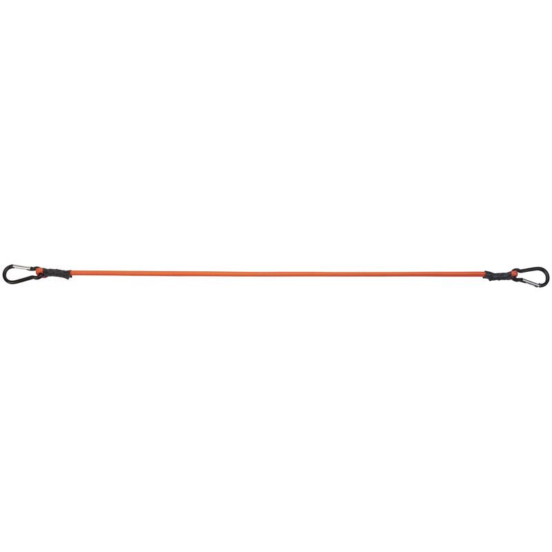 Keeper Orange Carabiner Style Bungee Cord 36 in. L X 0.315 in. 2 pk