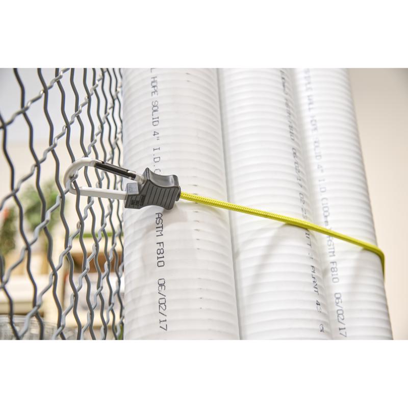 Keeper Yellow Carabiner Style Bungee Cord 24 in. L X 0.315 in. 2 pk