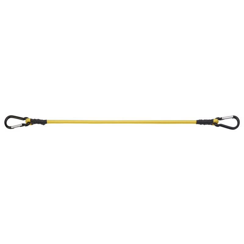 Keeper Yellow Carabiner Style Bungee Cord 24 in. L X 0.315 in. 2 pk