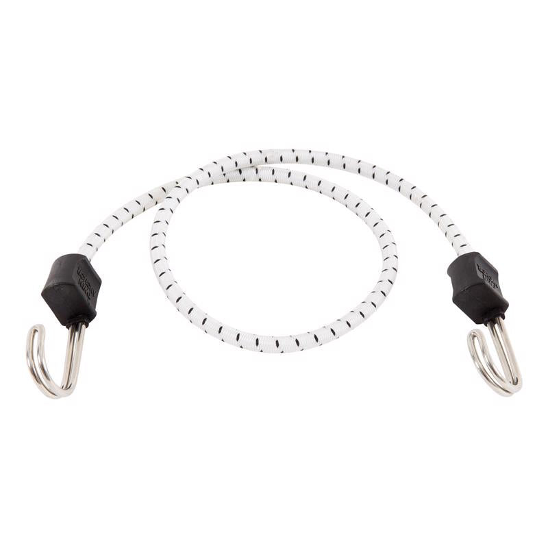 Keeper Black/White Bungee Cord 32 in. L X 0.315 in.