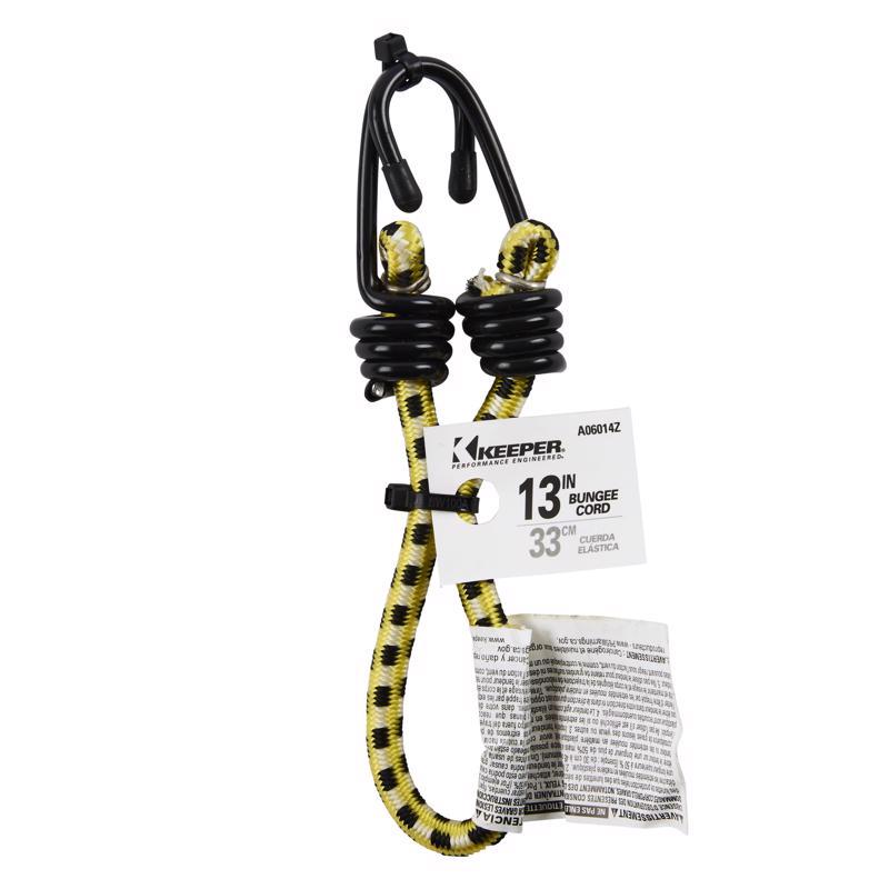 Keeper Yellow Bungee Cord 13 in. L X 0.315 in.