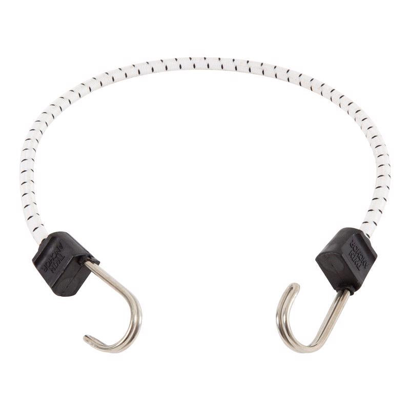 Keeper Black/White Bungee Cord 24 in. L X 0.315 in.