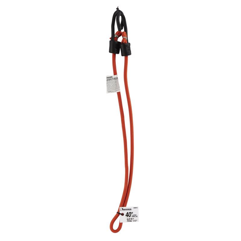 Keeper Orange Bungee Cord 40 in. L X 0.374 in.