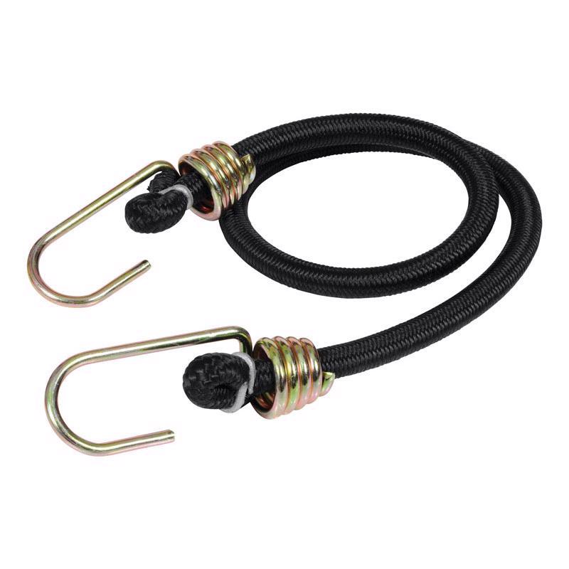 Keeper Black Bungee Cord 24 in. L X 0.374 in.