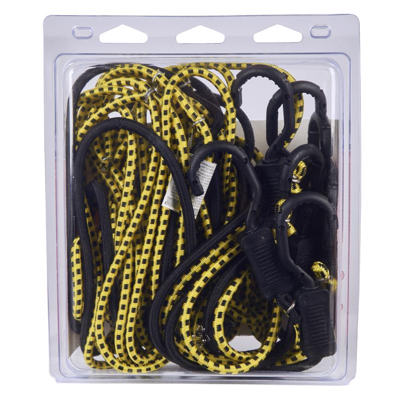 Keeper Black/Yellow Adjustable Cargo Net 47 in. L X 0.14 in.
