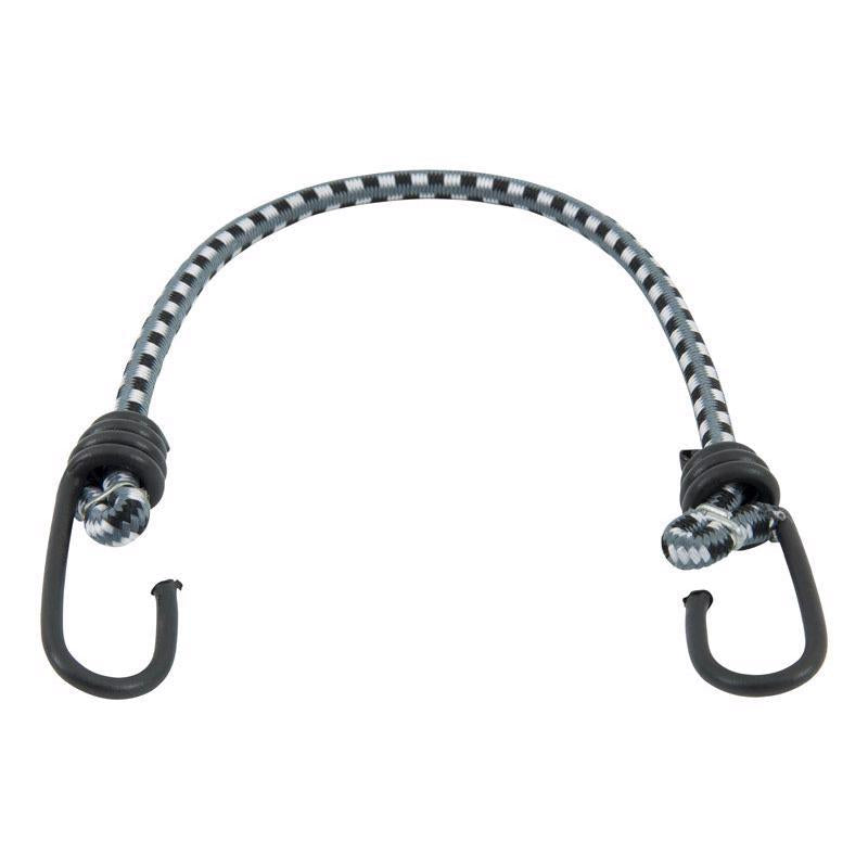 Keeper Black/White Bungee Cord 18 in. L X 0.315 in.