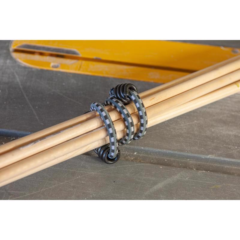 Keeper Black/White Bungee Cord 18 in. L X 0.315 in.