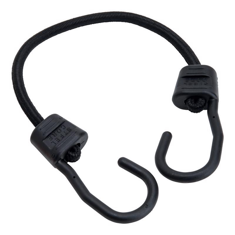 Keeper Black Bungee Cord 18 in. L X 0.315 in.