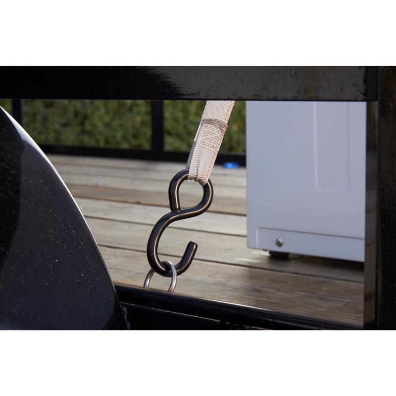Keeper 1 in. W X 14 ft. L Gray Tie Down w/Ratchet 500 lb
