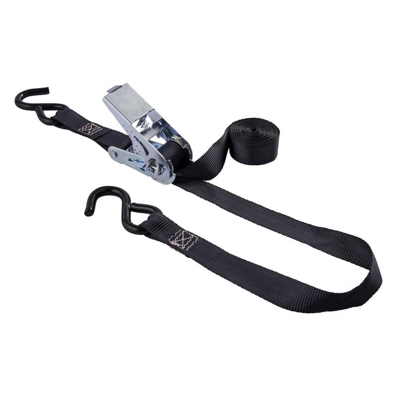 Keeper 1 in. W X 10 ft. L Black Tie Down w/Ratchet 400 lb