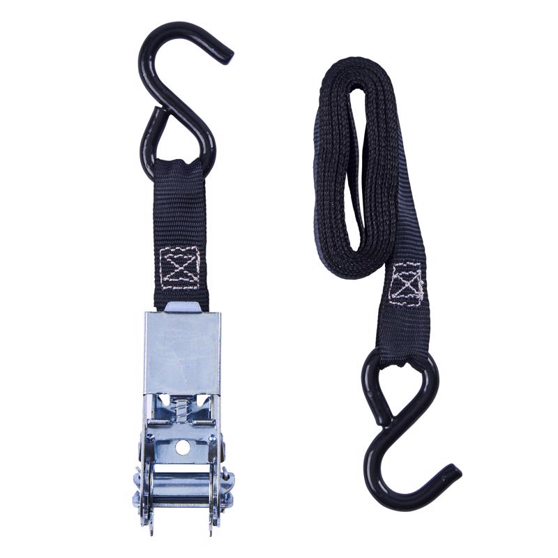 Keeper 1 in. W X 10 ft. L Black Tie Down w/Ratchet 400 lb