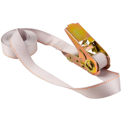 Keeper 1 in. W X 13 ft. L Gray Tie Down w/Ratchet 400 lb