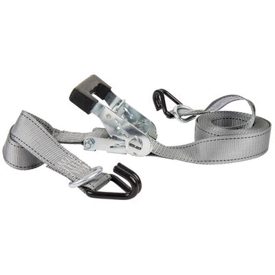 Keeper 1.5 in. W X 14 ft. L Gray Tie Down w/Ratchet 1000 lb