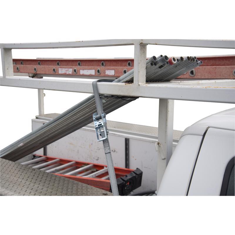 Keeper 1.5 in. W X 14 ft. L Gray Tie Down w/Ratchet 1000 lb