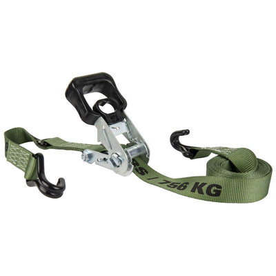 Keeper 1.5 in. W X 12 ft. L Forest Green Ratchet Tie Down Strap 1666 lb