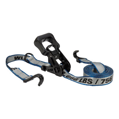 Keeper 1.5 in. W X 14 ft. L Gray Ratchet Tie Down Strap 1666 lb