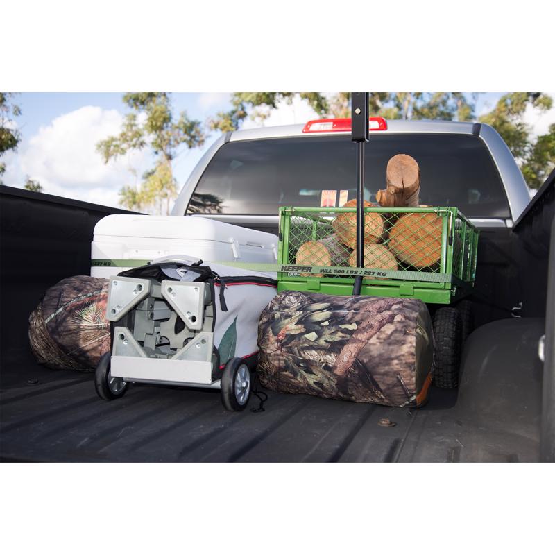 Keeper 1 in. W X 12 ft. L Green Ratchet Tie Down Strap 500 lb