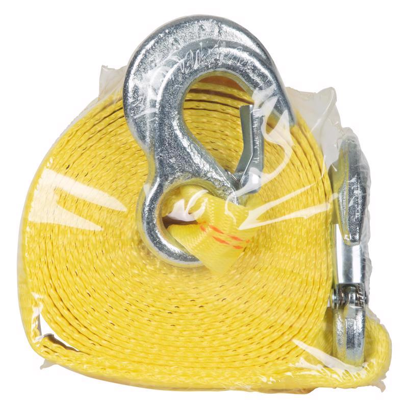 Keeper 2 in. W X 15 ft. L Yellow Tow Strap 5000 lb
