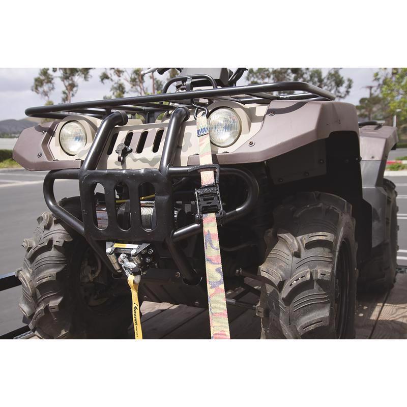 Keeper Ergo-Torque 1.25 in. W X 16 ft. L Camo Tie Down w/Ratchet 700 lb 2 pk