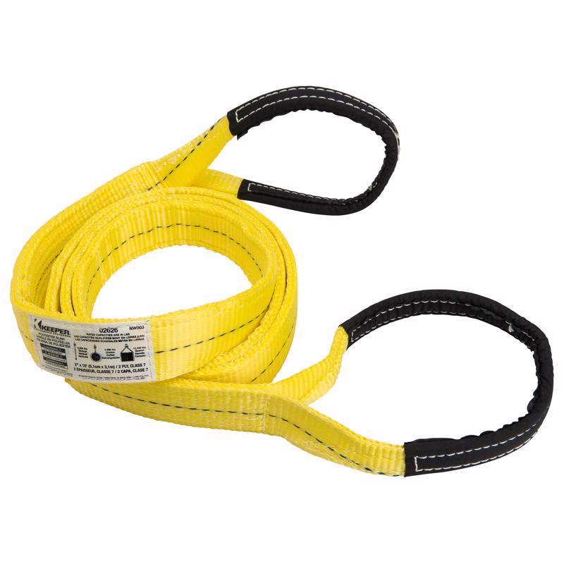 Keeper 10 ft. L Yellow Lifting Sling 6200 lb
