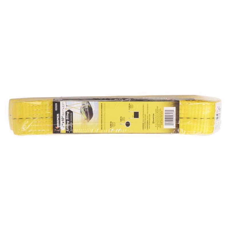 Keeper 10 ft. L Yellow Lifting Sling 6200 lb