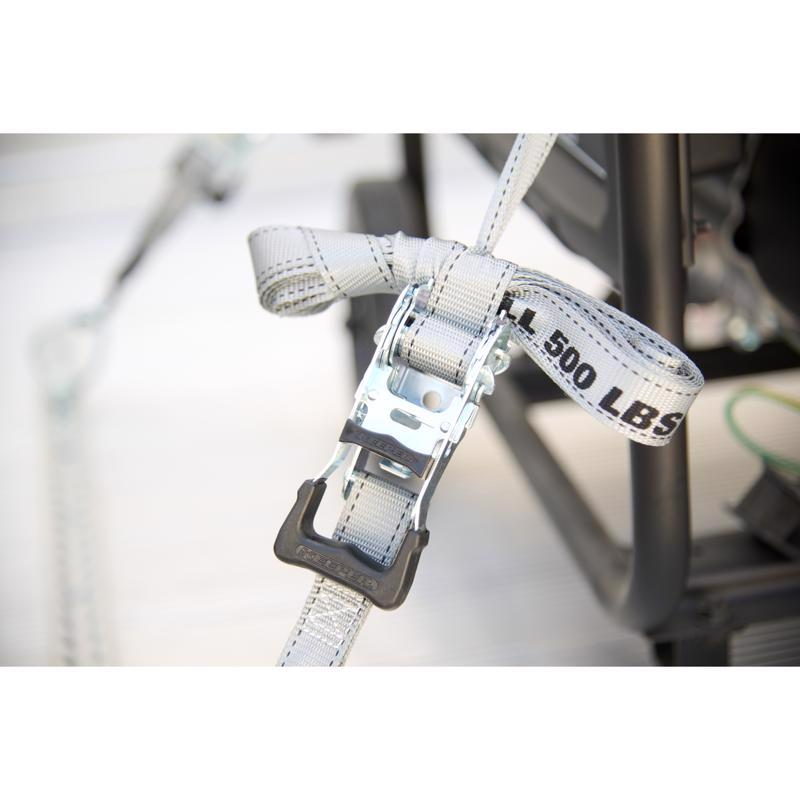 Keeper 1 in. W X 15 ft. L Gray Ratchet Tie Down Strap 500 lb 4 pk