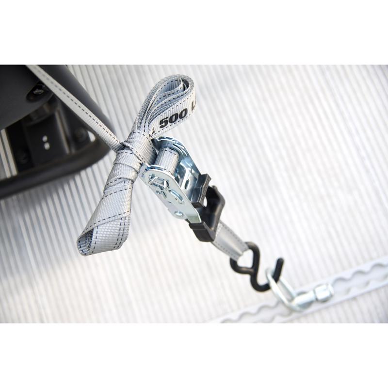 Keeper 1 in. W X 15 ft. L Gray Ratchet Tie Down Strap 500 lb 4 pk