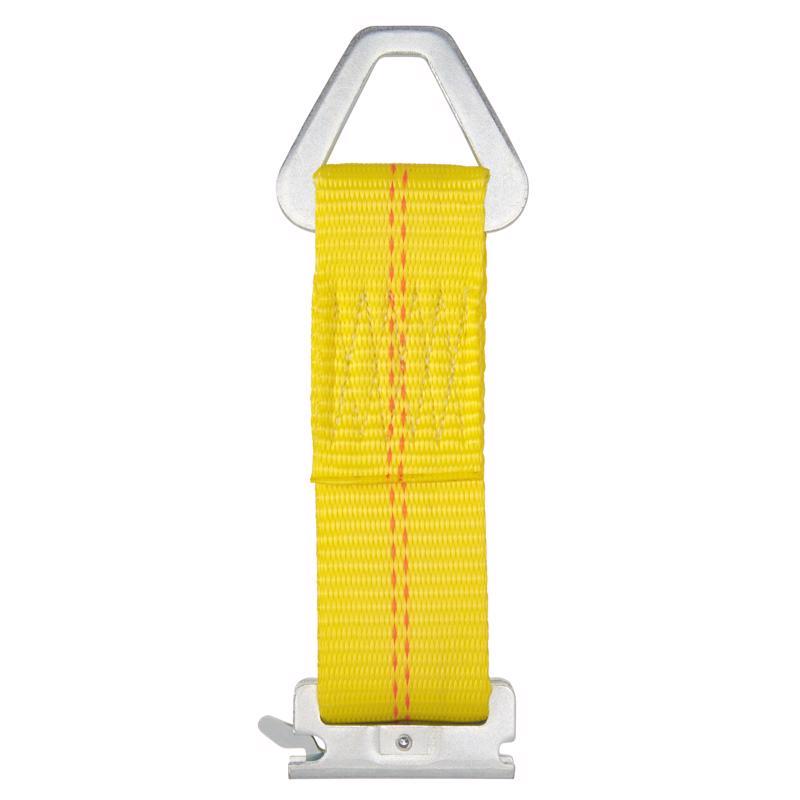 Keeper 2 in. W X 7 in. L Yellow E-Track Tie-Off 2000 lb