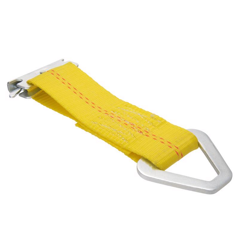Keeper 2 in. W X 7 in. L Yellow E-Track Tie-Off 2000 lb