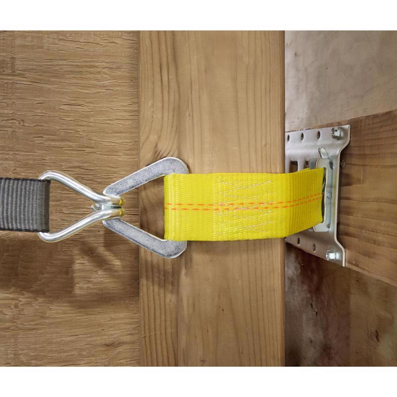 Keeper 2 in. W X 7 in. L Yellow E-Track Tie-Off 2000 lb