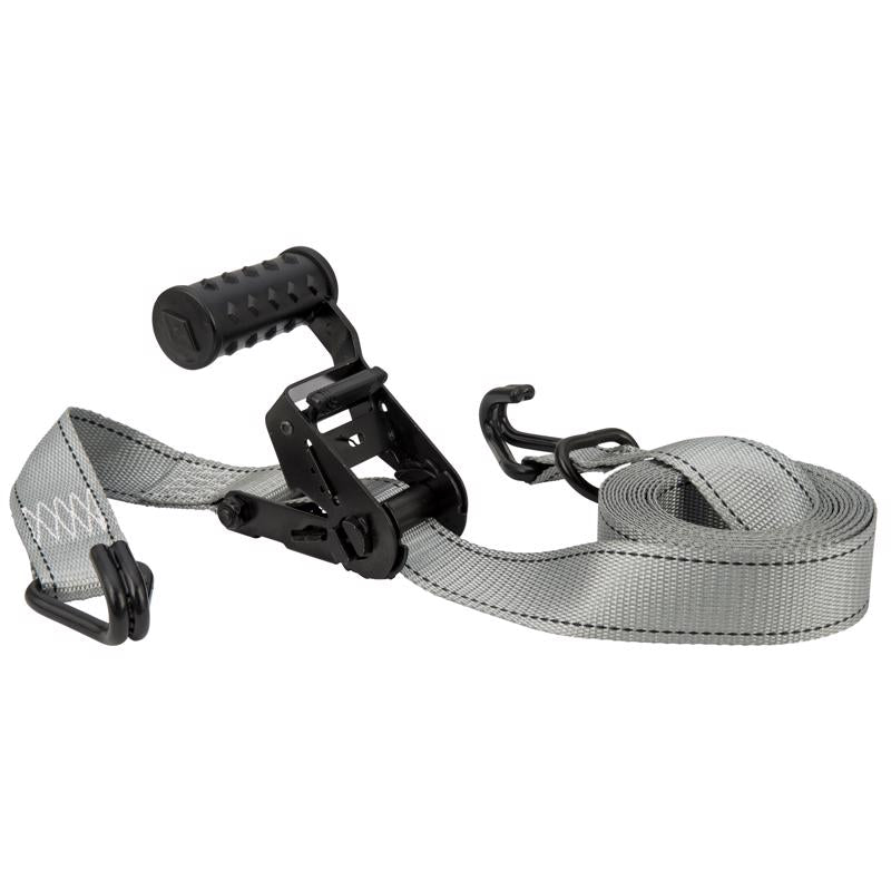 Keeper 1.5 in. W X 12 ft. L Gray Ratchet Tie Down Strap 1000 lb