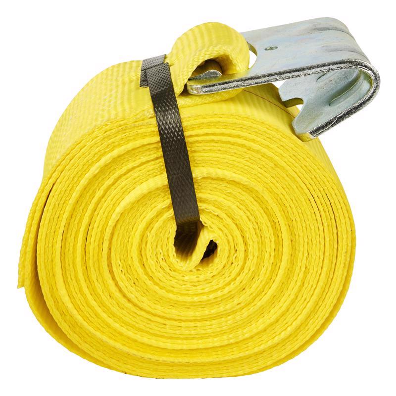 Keeper 4 in. W X 30 ft. L Yellow Winch Strap 5000 lb
