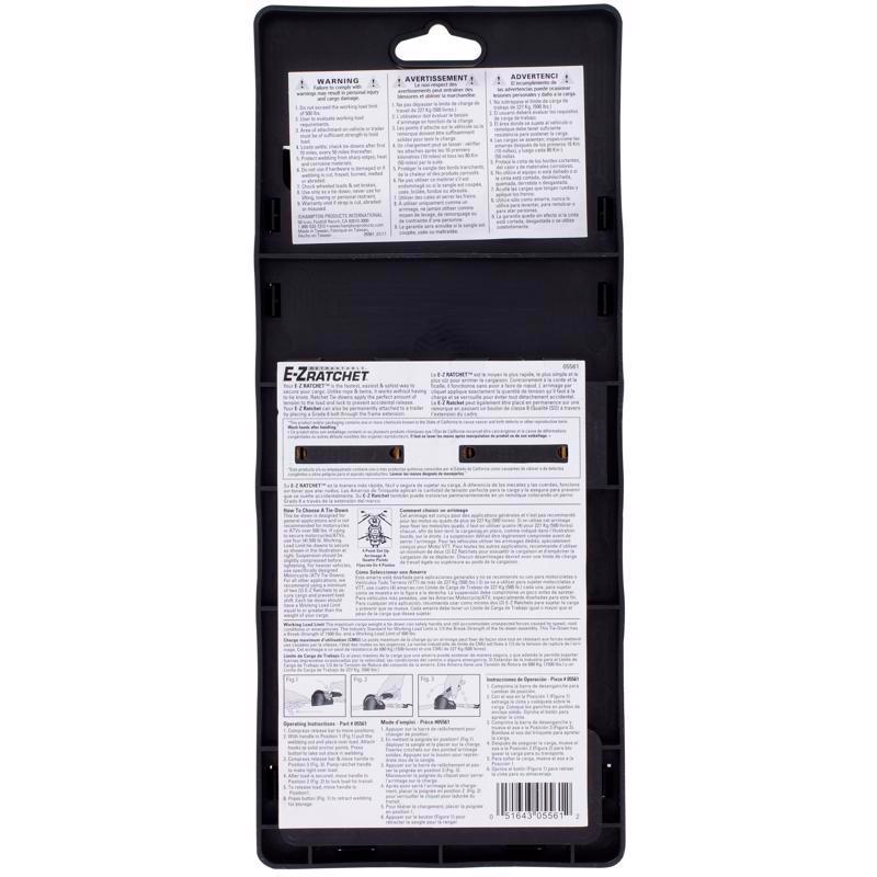 Keeper 1 in. W X 6 ft. L Orange Retractable Tie Down Strap 500 lb 2 pk