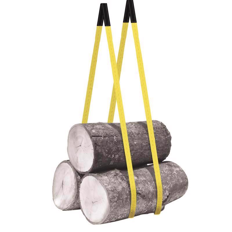 Keeper 1 in. W X 10 ft. L Black/Yellow Lifting Sling 3200 lb