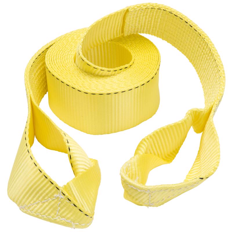 Keeper 3 in. W X 20 ft. L Yellow Vehicle Recovery Strap 11000 lb