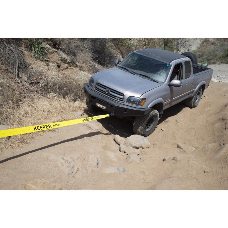 Keeper 2 in. W X 30 ft. L Yellow Vehicle Recovery Strap 10000 lb