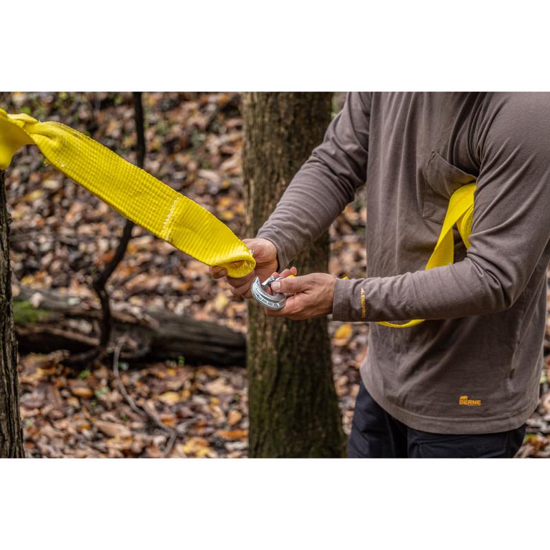 Keeper 2 in. W X 25 ft. L Yellow Tow Strap 5000 lb