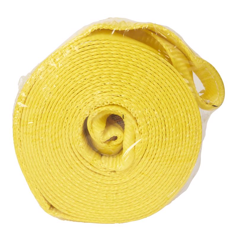 Keeper 3 in. W X 30 ft. L Yellow Vehicle Recovery Strap 15000 lb