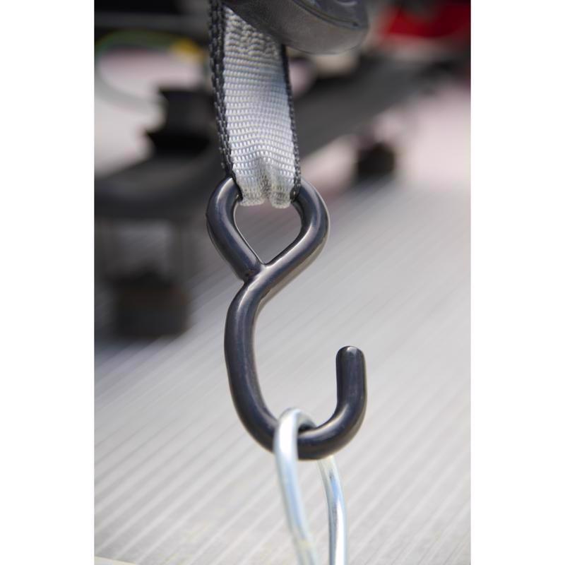 Keeper 1.25 in. W X 14 ft. L Gray Tie Down w/Ratchet 800 lb