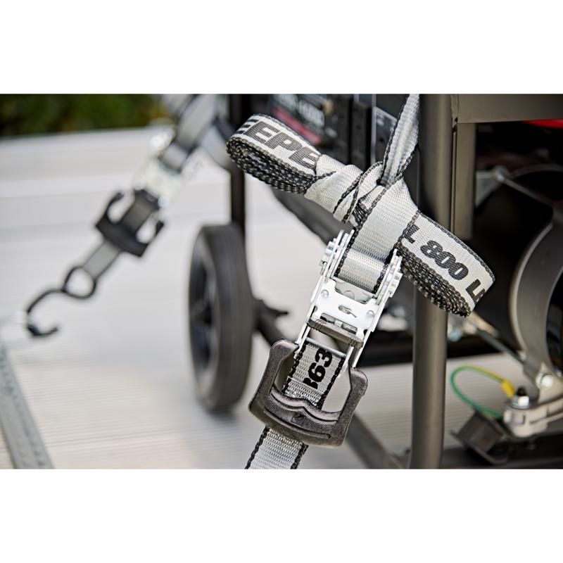 Keeper 1.25 in. W X 14 ft. L Gray Tie Down w/Ratchet 800 lb