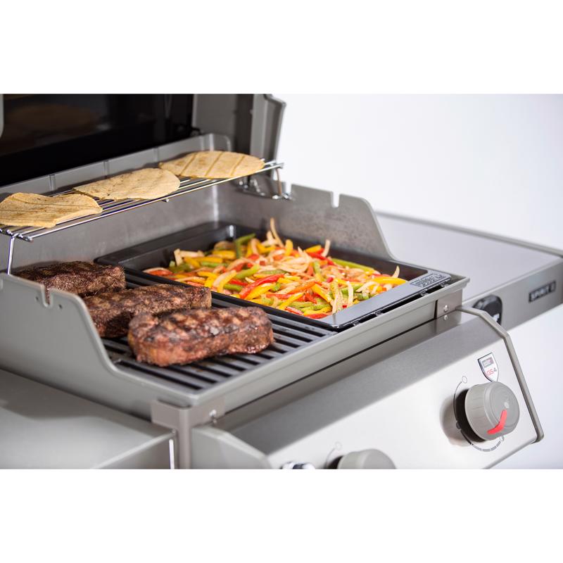 Weber Spirit Cast Iron/Porcelain Grill Top Griddle 17.5 in. L X 11.9 in. W