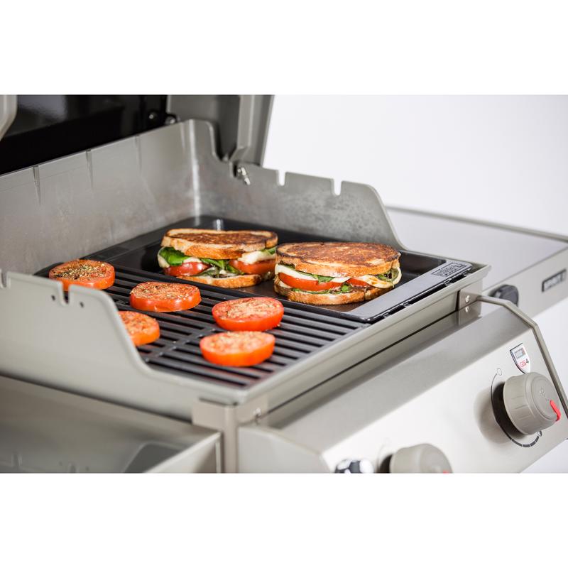 Weber Spirit Cast Iron/Porcelain Grill Top Griddle 17.5 in. L X 11.9 in. W