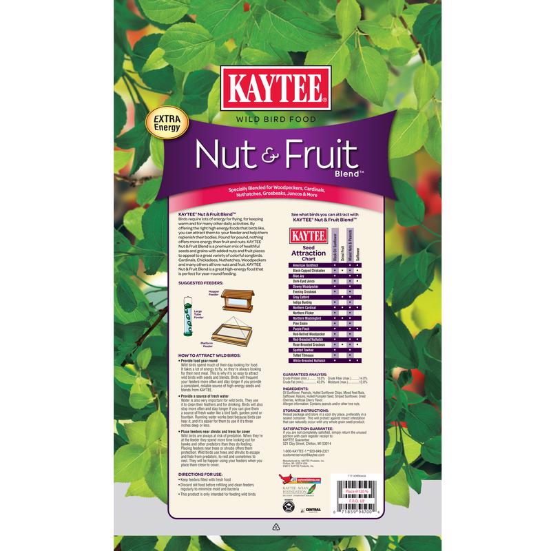 Kaytee Nut & Fruit Wild Bird Food 20 lb